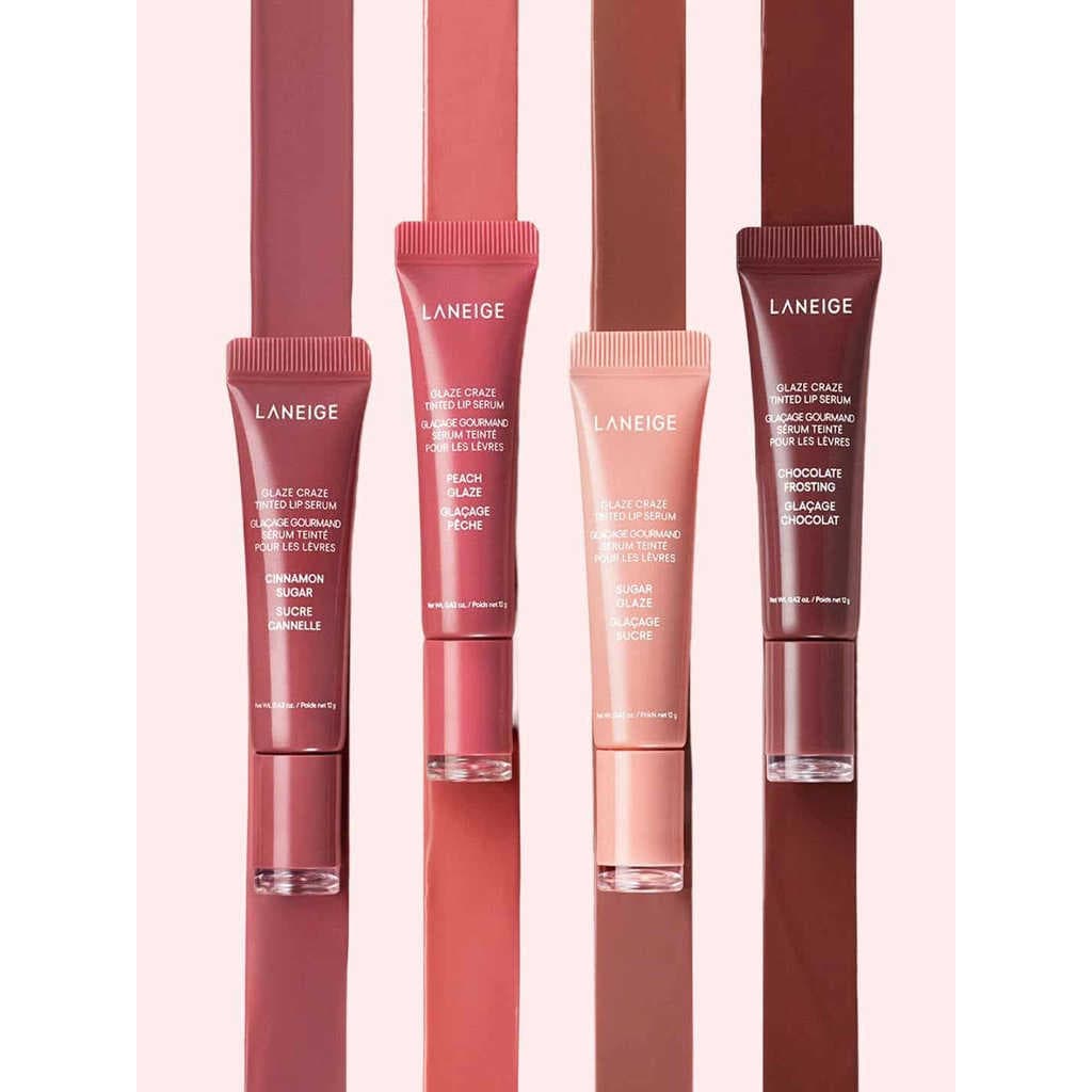 Almofada Donut!American LANEIGE/LANEIGE Glaze Craze Novo produto Peptídeo colorido brilho labial brilho labial