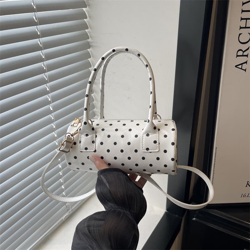 Bolsa de bolinhas 2026 nicho bolsa feminina novo estilo moda Mini simples bolsa transversal bolsa de ombro portátil cili