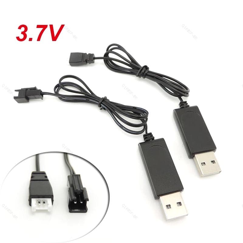 Carregador USB 3.7V De Bateria Com Desligamento Automático Para mini drone Plugue BR16B