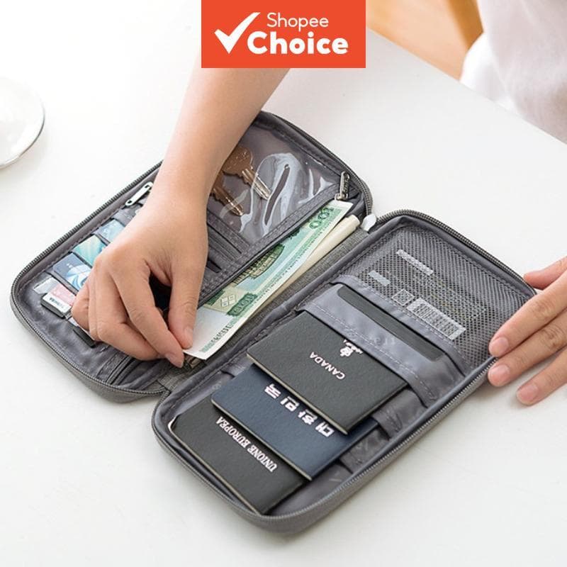 Para Viagens De Avião De Negócios : Porta-Carteira Multifuncional À Prova D'água Passaporte