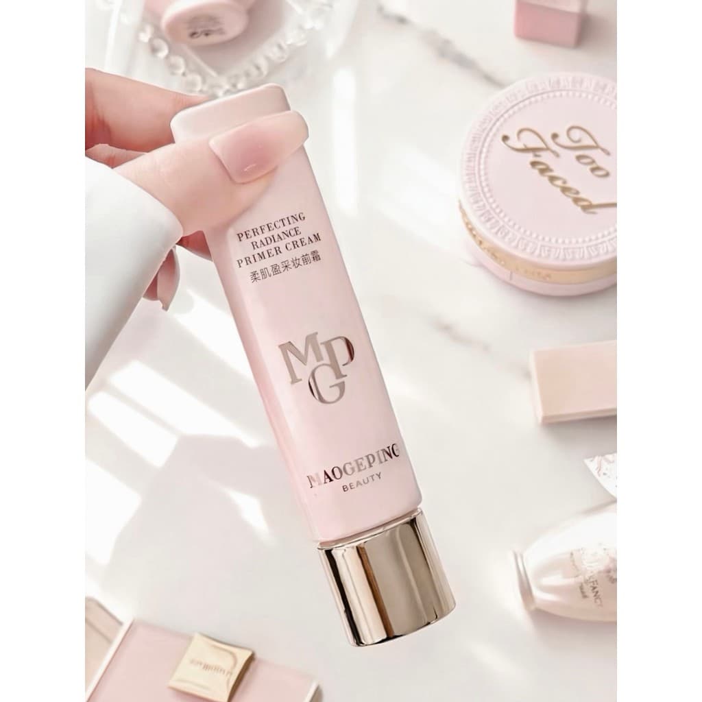 [Novo produto pesado] Mao Geping Primer de maquiagem Base líquida Almofada de pó prensado Primer de maquiagem 30g leve e