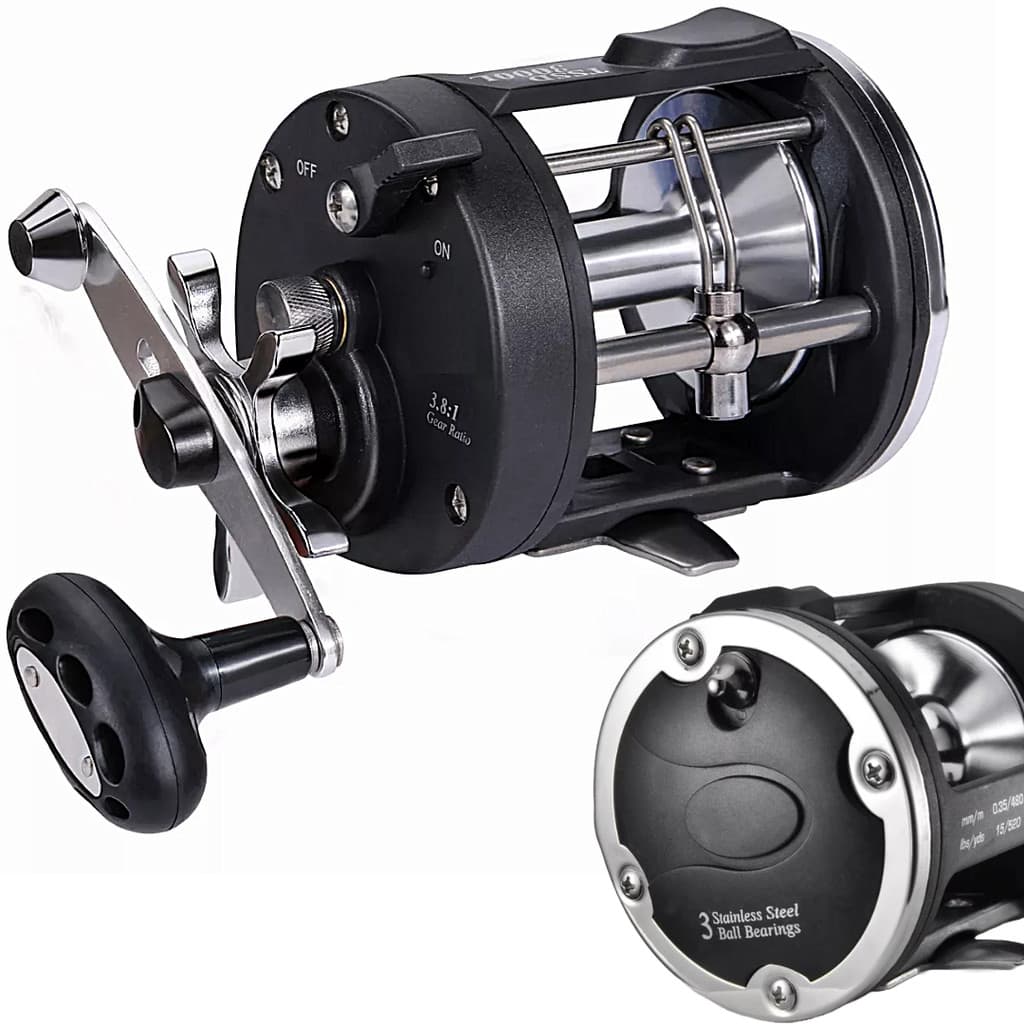 CARRETILHA DE PESCA ALTO MAR TSSD 3000 - 3 ROLAMENTOS - DRAG:13KG - PESCA PESADA