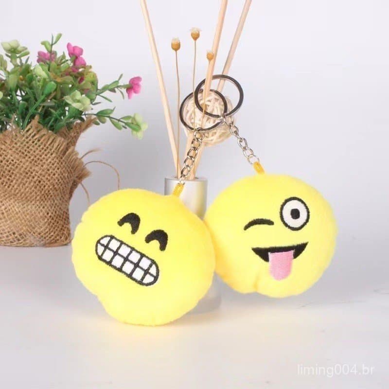 Kit 24 Chaveiros Emoji Reações