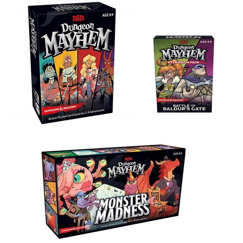 Jogo de Tabuleiro e Cartas Dungeon Mayhem - Jogo de Estratégia com Monstros Loucos em Inglês ---7.21
