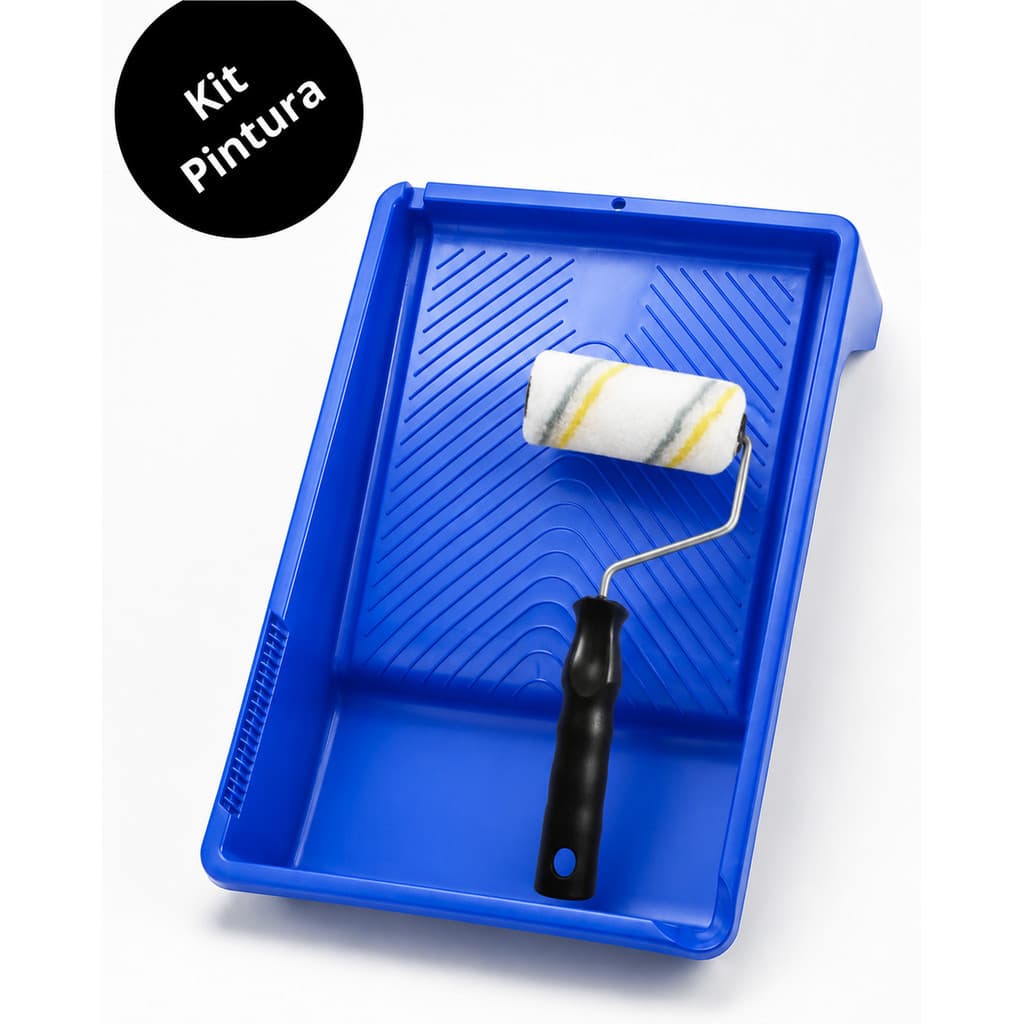 Kit Pintura Profissional com Rolo 9 cm e Bandeja de Pintura