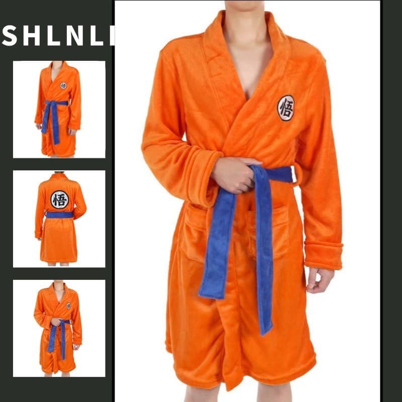 Roupão de Cosplay do Sun Wukong de Dragon Ball, Roupão de Inverno Masculino Estiloso e Versátil para Adultos 4172 2026
