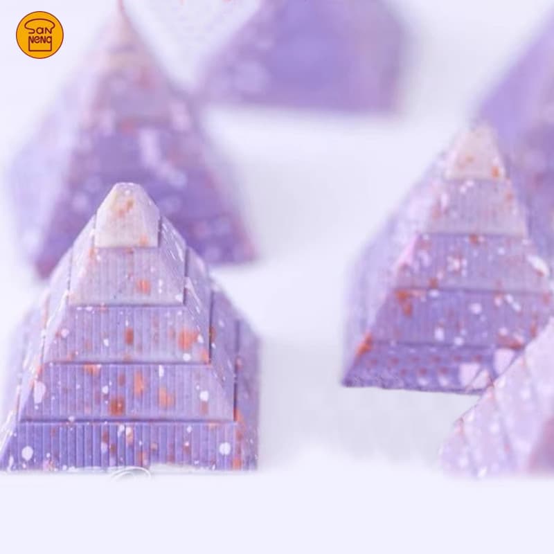 Sanneng Bélgica Chocolate Mundo Pirâmide Forma Céu Estrelado Molde De Chocolate De Plástico CW1260