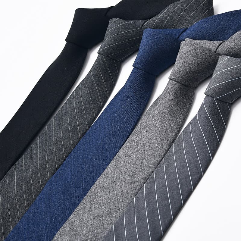 Gravata Formal de negócios lã preto cinza azul trabalho profissional cor sólida tendência luz luxo gravata exclusiva