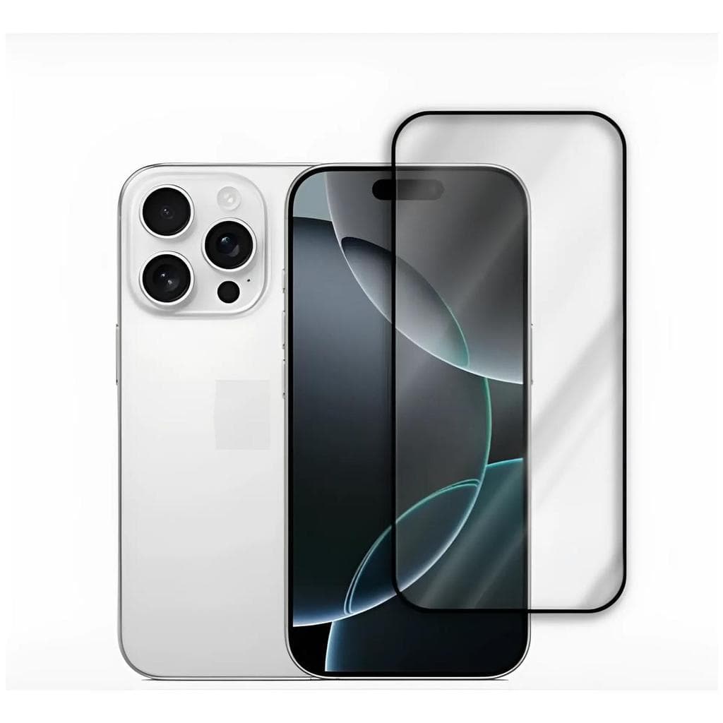kit 2 Película Vidro 3d Compatível iPhone  16 pro + kit Limpador