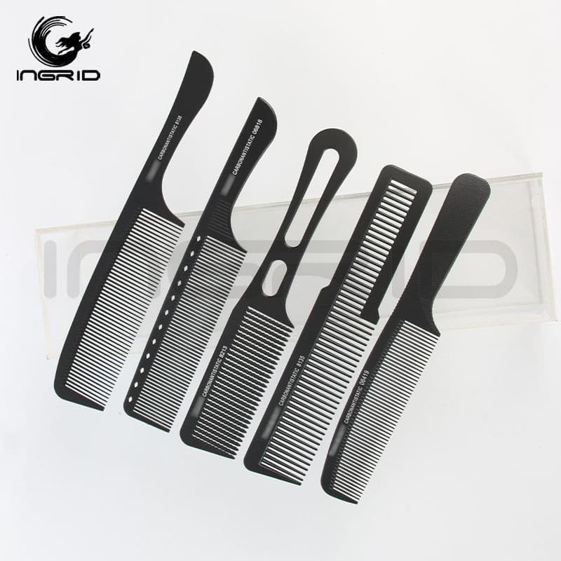 Pente de corte de cabelo de fibra de carbono pente de cabeleireiro ferramenta de cabeleireiro Tonyin capa pente de corte