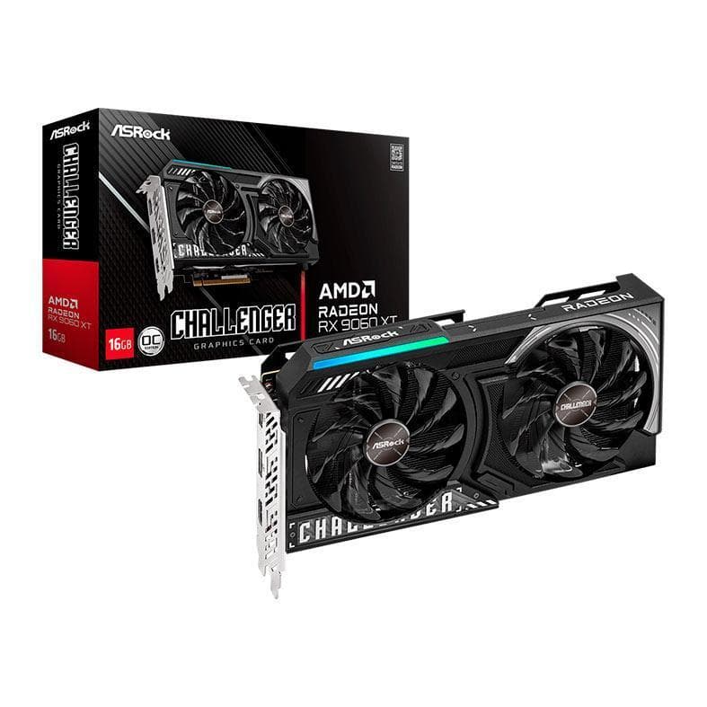 Placa de Vídeo ASRock Radeon RX 9060 XT Challenger OC 16GB GDDR6 128-bit