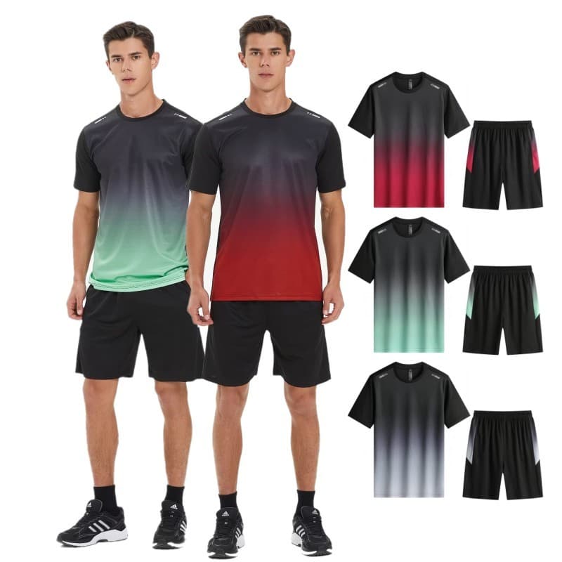 Camisa de futebol de verão terno esportivo Fitness correndo dragão barco camisa de futebol de secagem rápida esportes ex