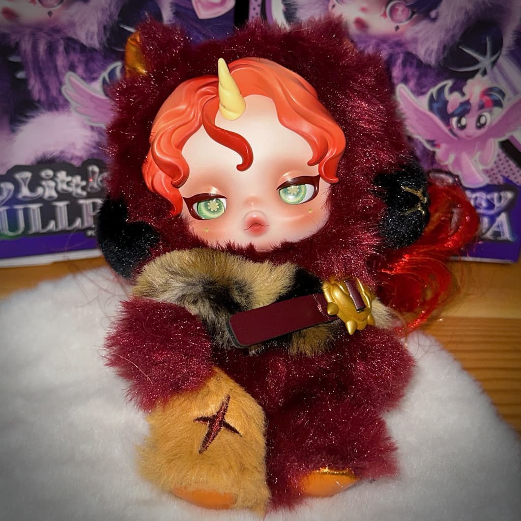 [Genuíno] SKULLPANDA x My Little Pony Series Boneca De Pelúcia Pingente Figura Confirmada Ornamento Presente