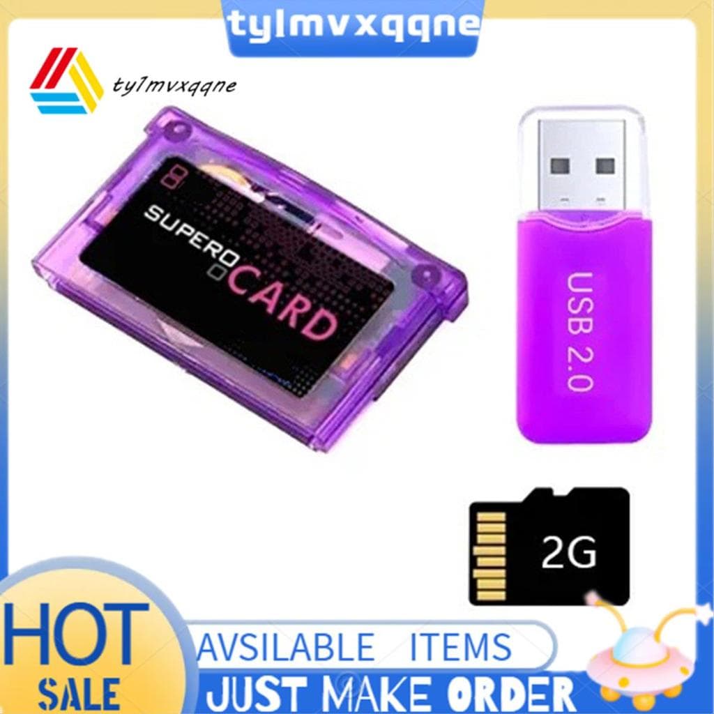 Para SuperCard Mini Adaptador De Cartão Micro-SD + De Memória De 2GB Queima De Cartucho De Jogo SP GBM Lite