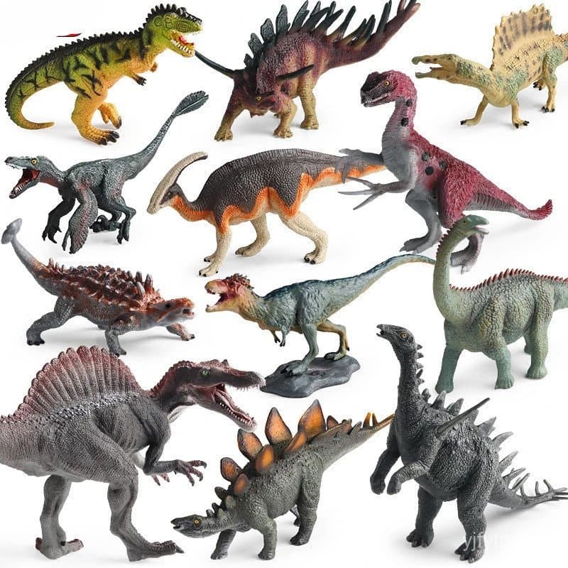 Dinossauros Jurássicos: Tyrannosaurus, Liemannosaurus, Saicania Dilophosaurus, Modelo Spinosaurus, Série de Coleção de M