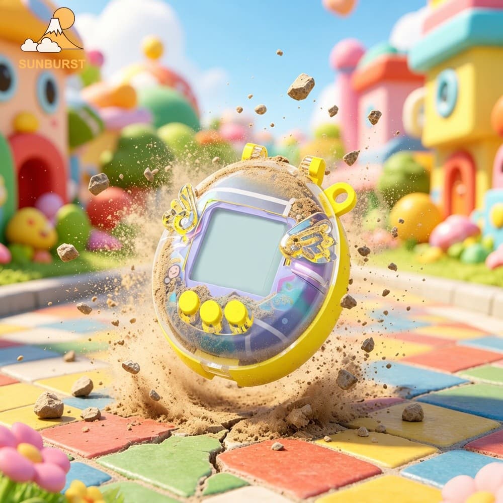 [Sunburst1 . br] Capa Protetora Transparente Para PC Decoração De Asa Rígida Tamagotchi Original GEN3
