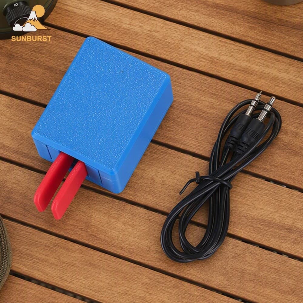 [Sunburst1 . br] Mini CW Dual Lever Paddle Código Morse Chave Rádio Amador Jack Ham Radio De 3.5 Mm