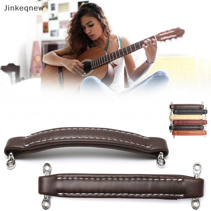 JNBR Alça Amplificadora De Guitarra De Couro Vintage Com Parafusos Para Equipamento De Instrumento De Alto-Falante JIN