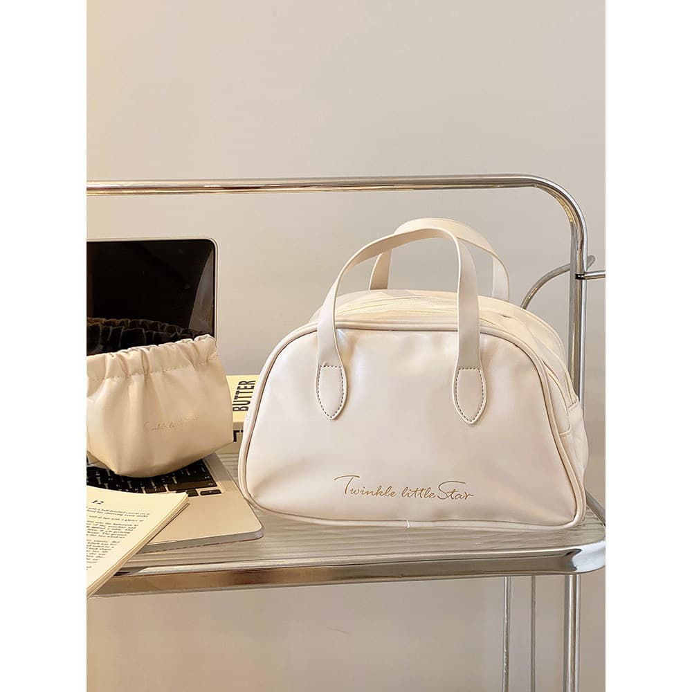 Saco cosmético portátil feminino portátil de grande capacidade simples High-End saco de higiene pessoal de viagem à prov