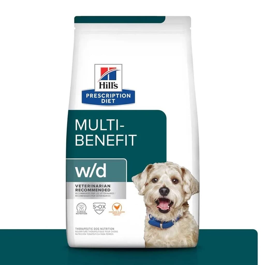 Ração Hill's Prescription Diet W/D Cães Adultos Controle do Peso e Glicêmico 3,8 kg