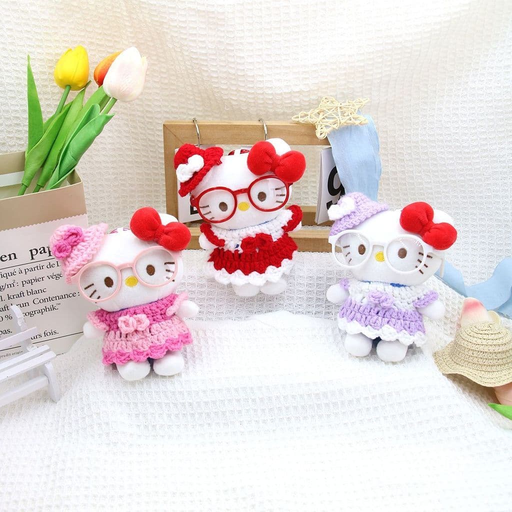 Novo estilo cm boneca kt gato boneca HelloKitty boneca de pelúcia pendurado na moda bonito conjunto boneca20260905