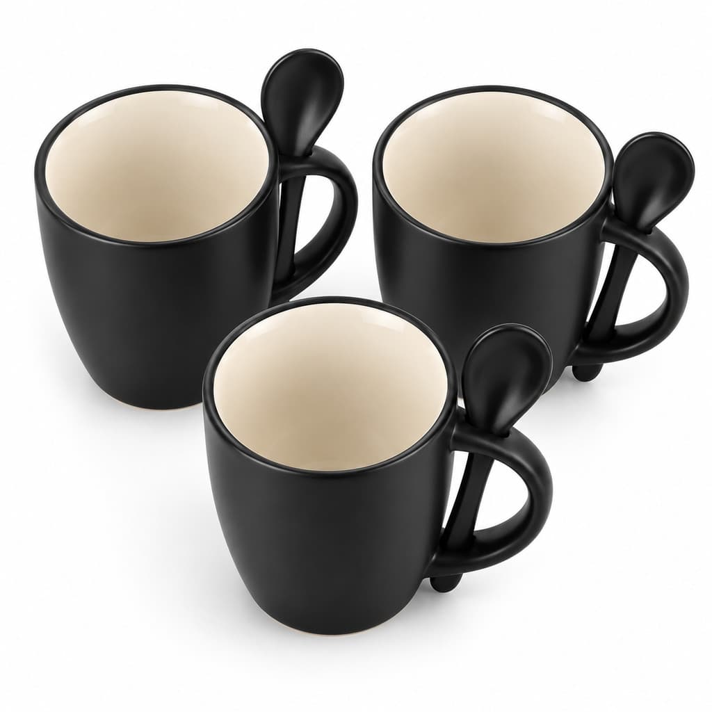 Kit Conjunto 3 Canecas 90ml Café Chá Capuccino Presente Cerâmica