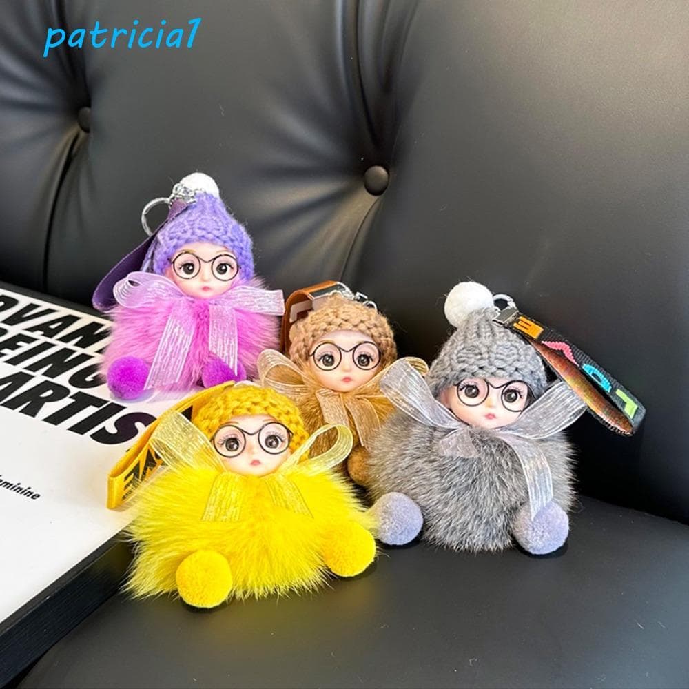 PATRICIA1 Chaveiro De Boneca De Pelúcia Fofo , Com Pompom Macio Para Bebê Dormindo ,