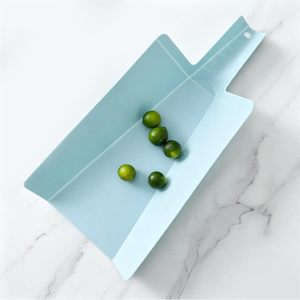 keaostore 3 PCS Tábua De Cortar Dobrável Com Rampa De Transferência De Alimentos Antiderrapante Portátil Corte Para Cozi