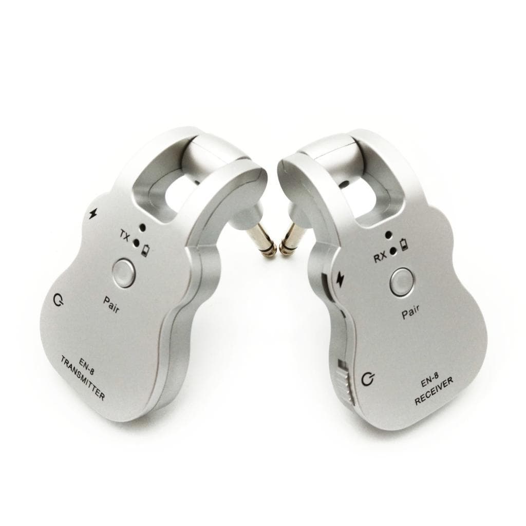 Transmissor de áudio sem fio receptor captador USB recarregável para guitarra elétrica baixo violino UHF sistema