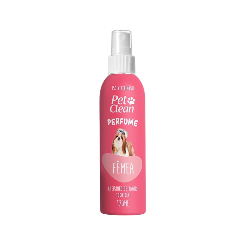 Perfume Fêmea para Cães e Gatos Pet Clean - 120mL