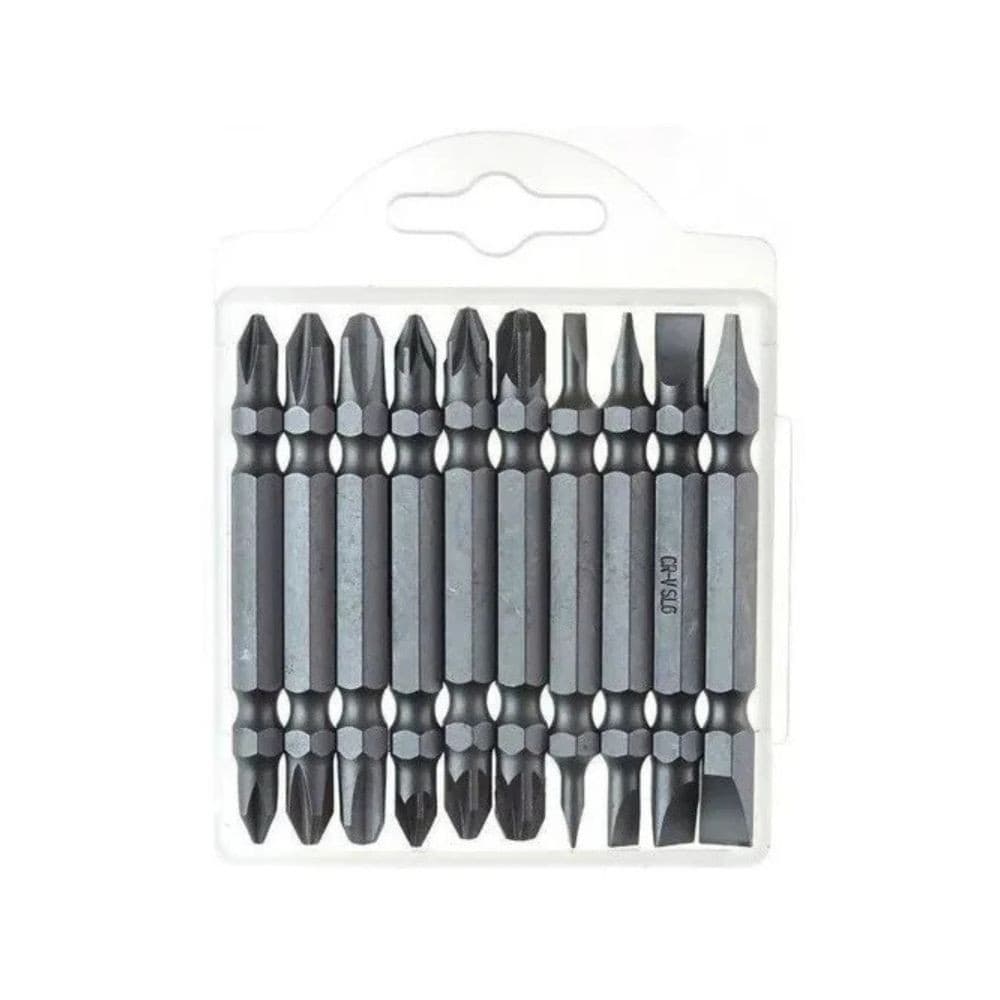 Kit De 10 Bits 65Mm Parafusadeira Com Ponta Dupla Magnética