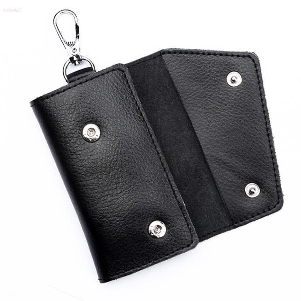 Chaveiro De Couro Genuíno , Mini Bolsa De Cartão Dividida De Vaca , Organizadora De Porta-Chaves , Governanta