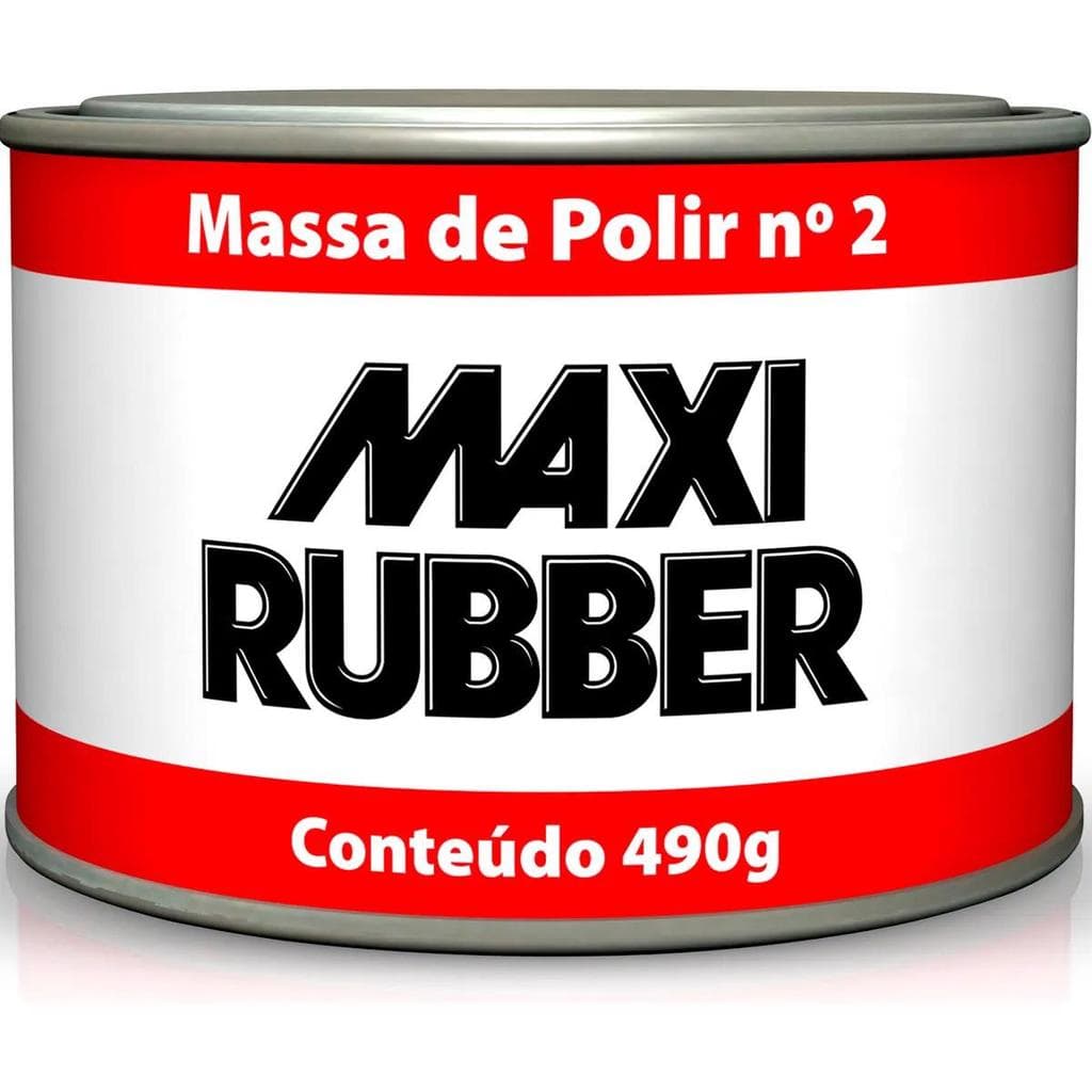 MASSA DE POLIR N2 MAXI RUBBER 490G
