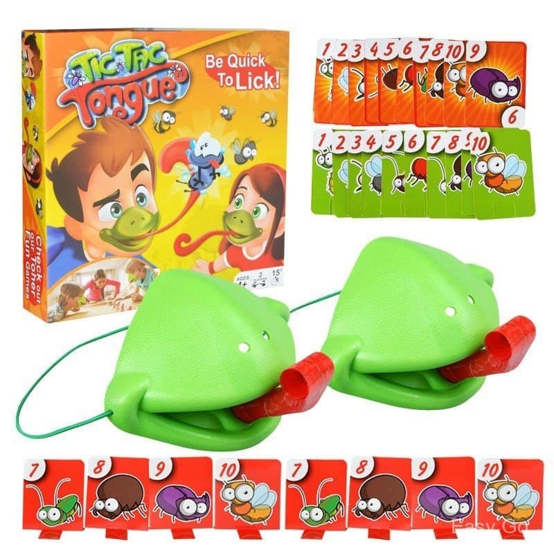 Sapo Boca Cuspe Língua Sopro Jogo De Cartas Brinquedos Interativos Para Crianças