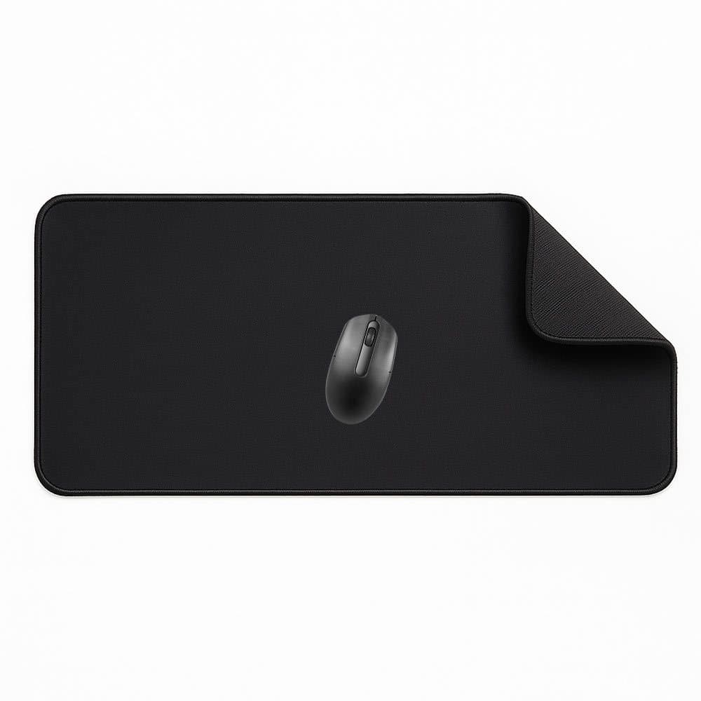Mouse Pad Gamer 70x35cm Infantil Adulto Escritório Alta Qualidade Preto Liso Borracha Importada