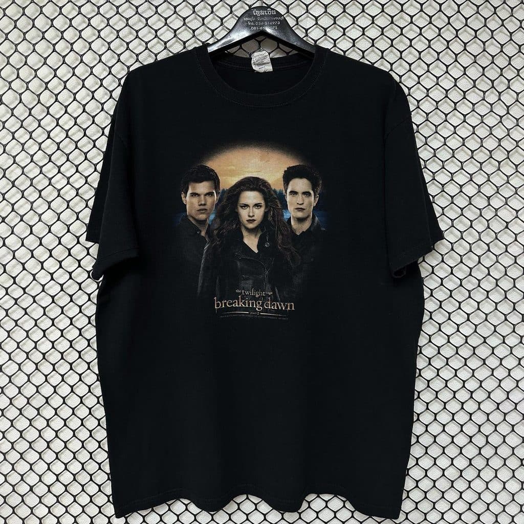Camiseta Unissex Oversized Plus Size Feminina Masculina Plus Size   The Twilight Saga Eclipse Crepúsculo Retrô