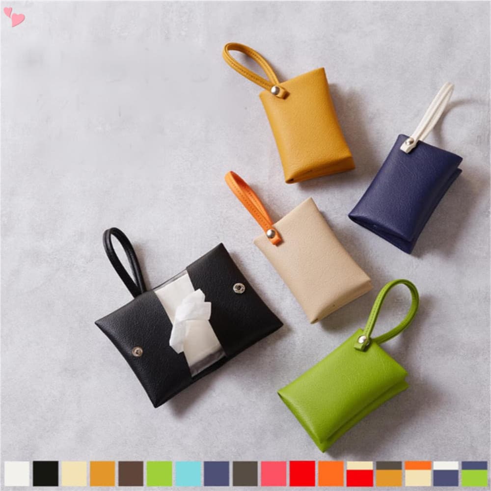 Suporte Para Lenços De Viagem-Bolsa Dobrável De Armazenamento De Papel , Estojo De Tecido De Bolso À Prova D'água Compac
