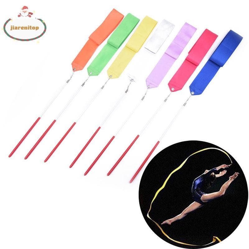jiarenitop 2m Fitas De Ginástica Fita De Dança Arte Rítmica Ballet Streamer br