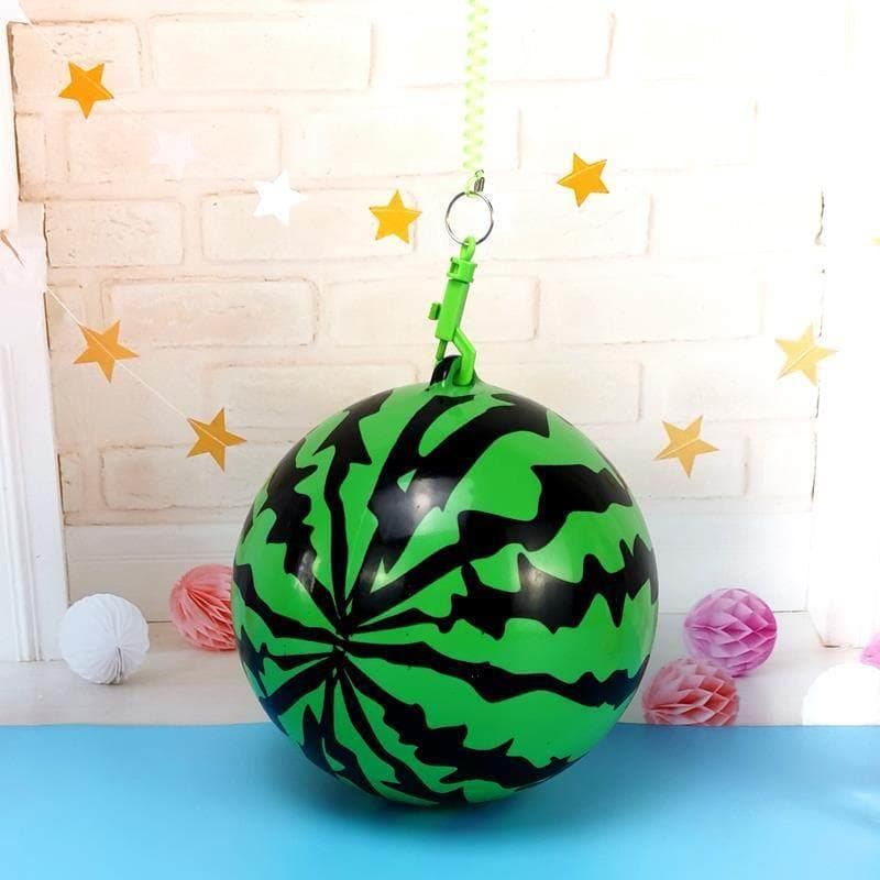 Corrente de futebol melancia bola dos desenhos animados brinquedo inflável raquete de basquete bola saltitante bola de c