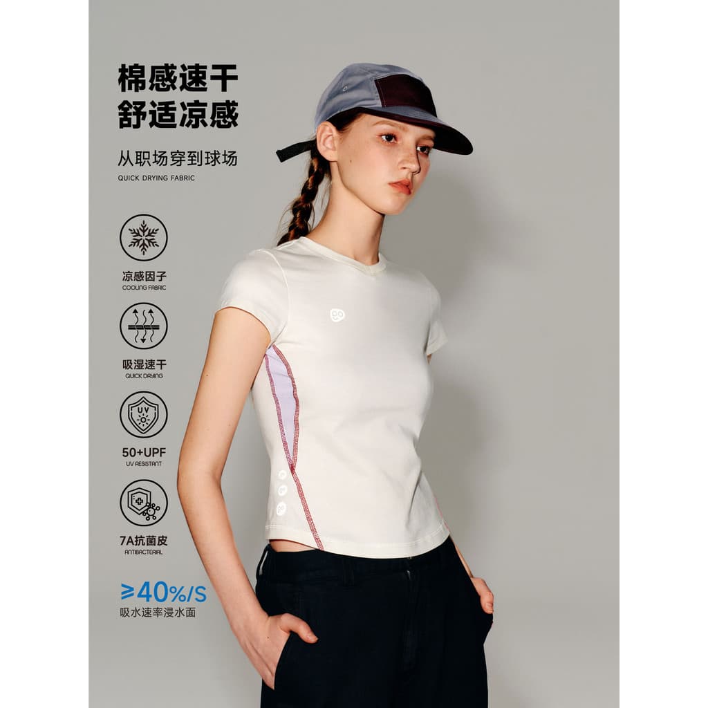 PSO Marca Roupas Masculinas Roupas Femininas Legal Respirável Secagem Rápida Contraste Cor Esportes Camiseta Feminina de