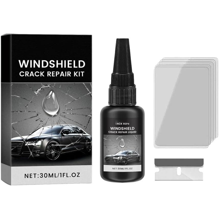 Kit de reparo de rachaduras em para-brisas de carro, kit de reparo de rachaduras em vidro modelo 2026, líquido de reparo