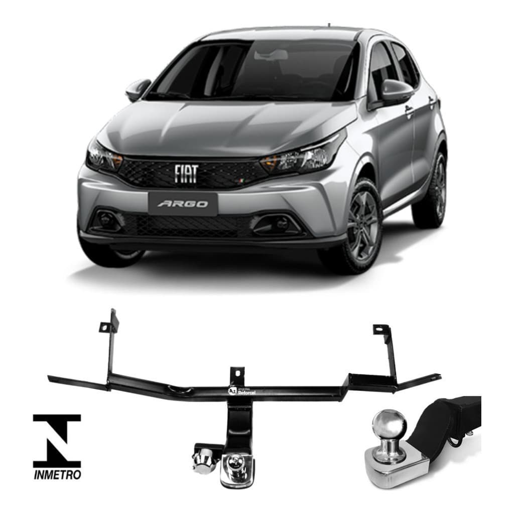 Rabicho Fiat Argo 2017 A 2024 Engate Reboque Tração 500kg Reforçado