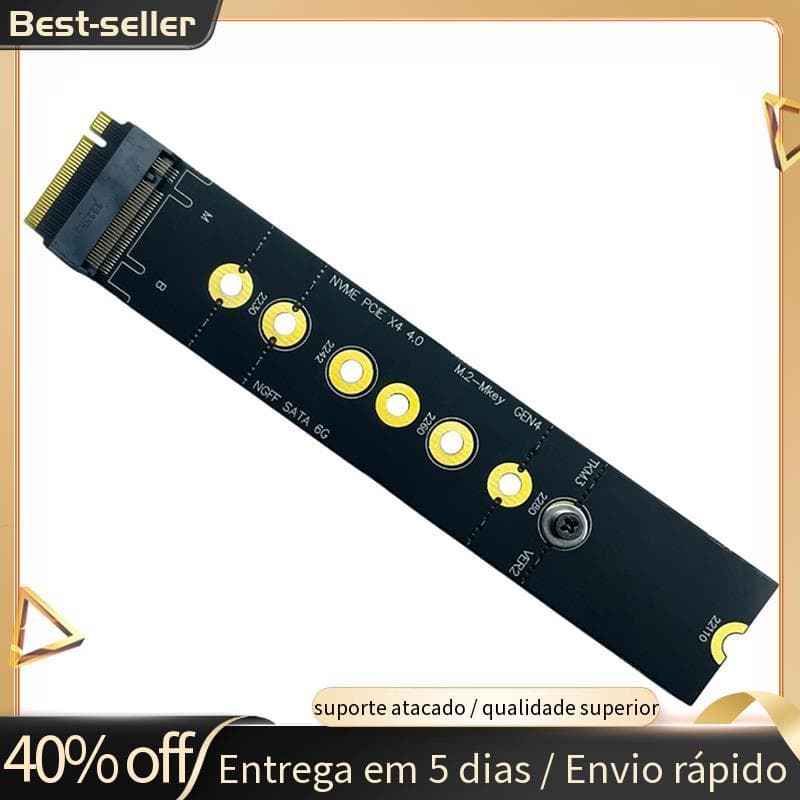 Placa Adaptadora M . 2 NVMe PCIe X4 4.0 Gen 4 Suporta Chave Para NGFF + SATA 2280 22110 SSDs Expansão De Alta Velocidade