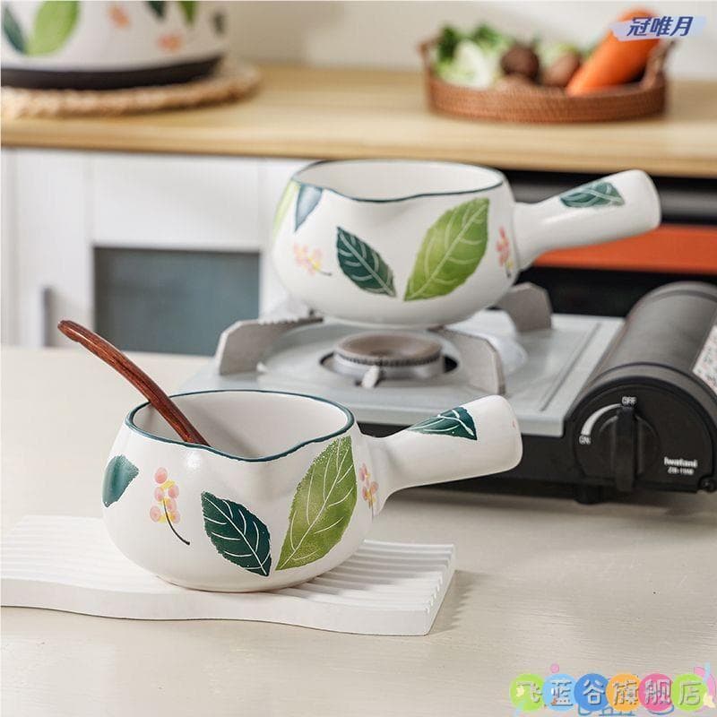 Panela antiaderente de cerâmica pequena panela de leite pote de leite suplemento alimentar para bebê panela pequena inte