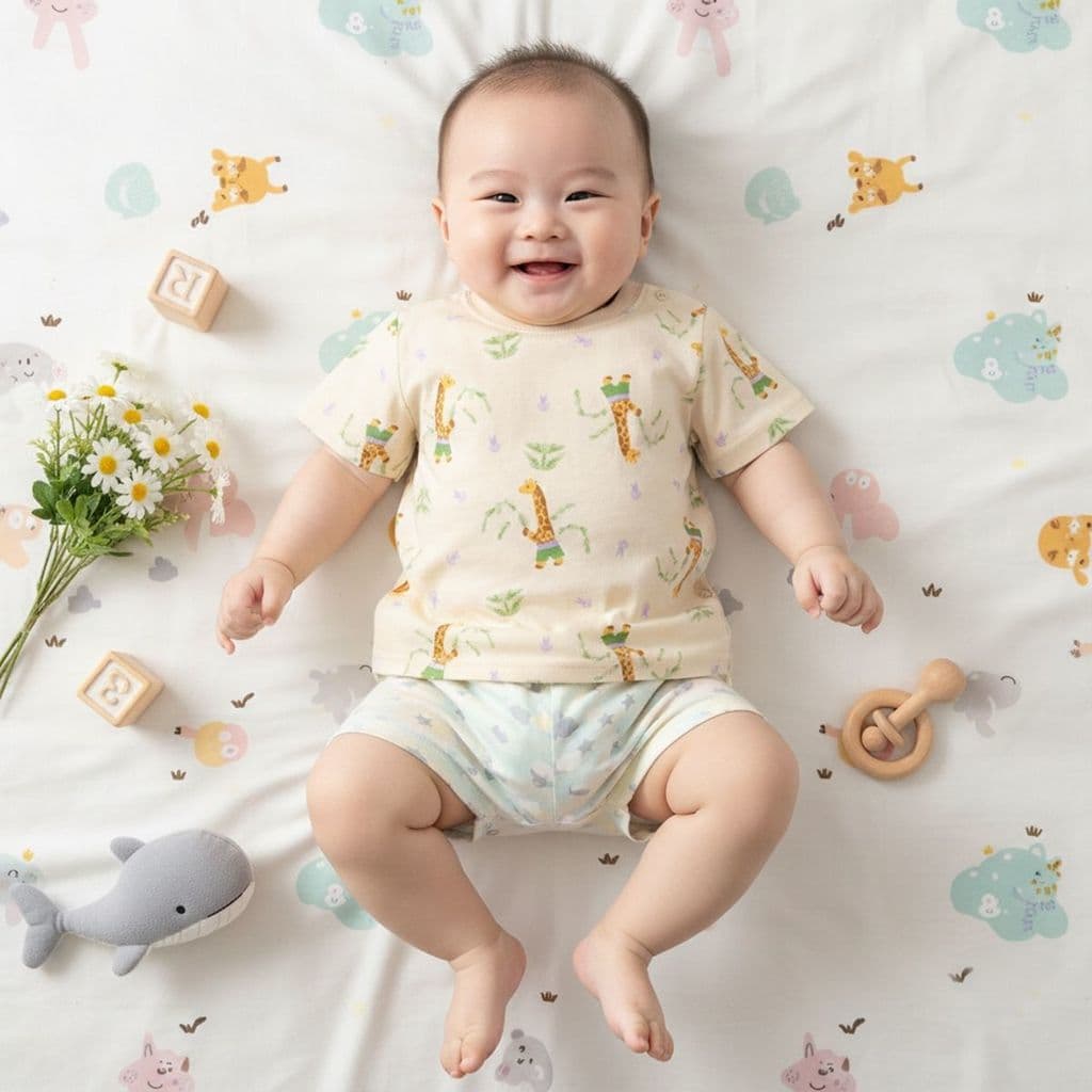 Masculino feminino bebê primavera verão de manga curta versão coreana topo infantil jardim de infância dos desenhos anim
