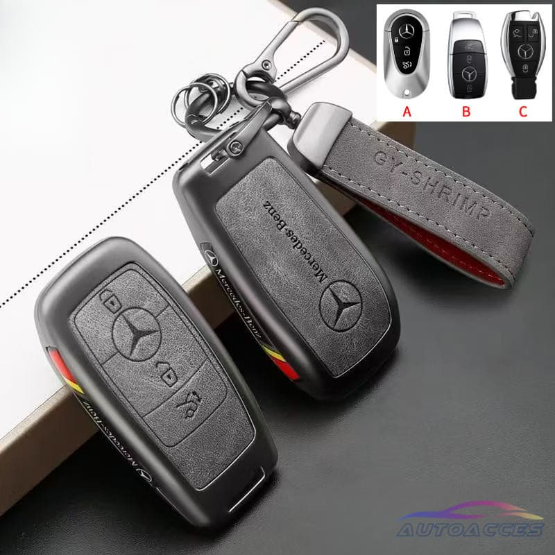 Porta-chaves de carro com proteção total para Mercedes Benz Maybach S580 Abcm-CLA-CLS-Egglb-GLE-R-SL Class AMG EQC GLA C