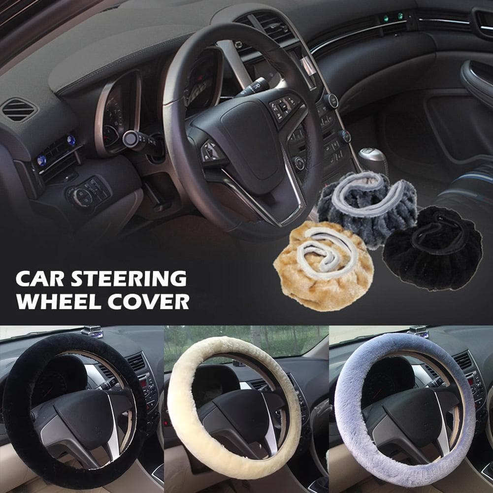 Capa Universal Para Volante De Carro , Couro De Microfibra , Antiderrapante , Respirável , 38cm , Acessórios Interiores