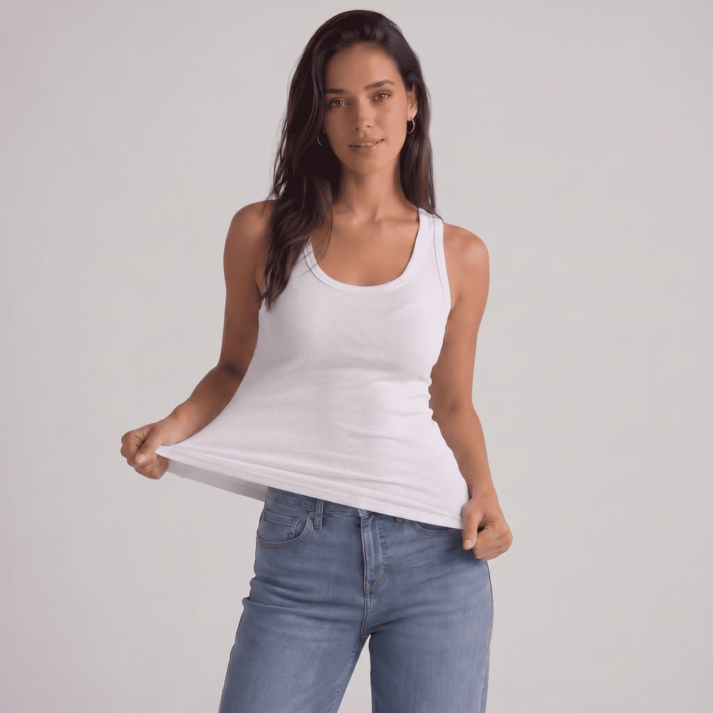 Regata Feminina Cotton Sortida Blusinha Básica Justinha Casual Confortável