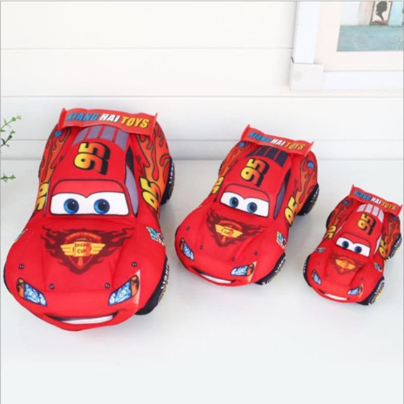 Brinquedo de pelúcia Disney Cars Lightning McQueen, boneco de pelúcia, decoração de carro, presente de aniversário, adeq