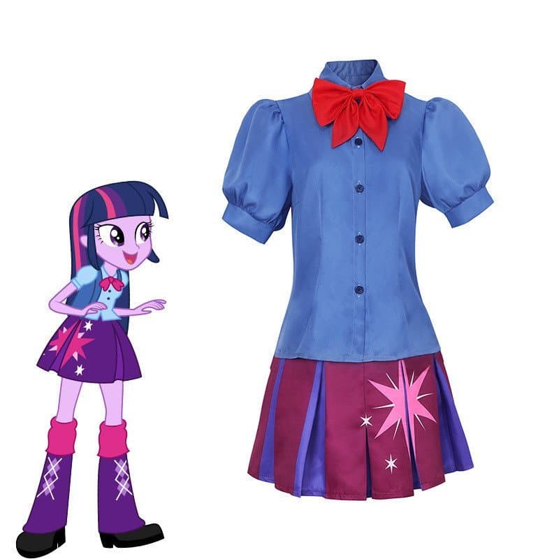 Cosplay de My Little Pony: A Amizade é Mágica - Fantasia de Twilight Sparkle para Cosplay de Anime e Animação